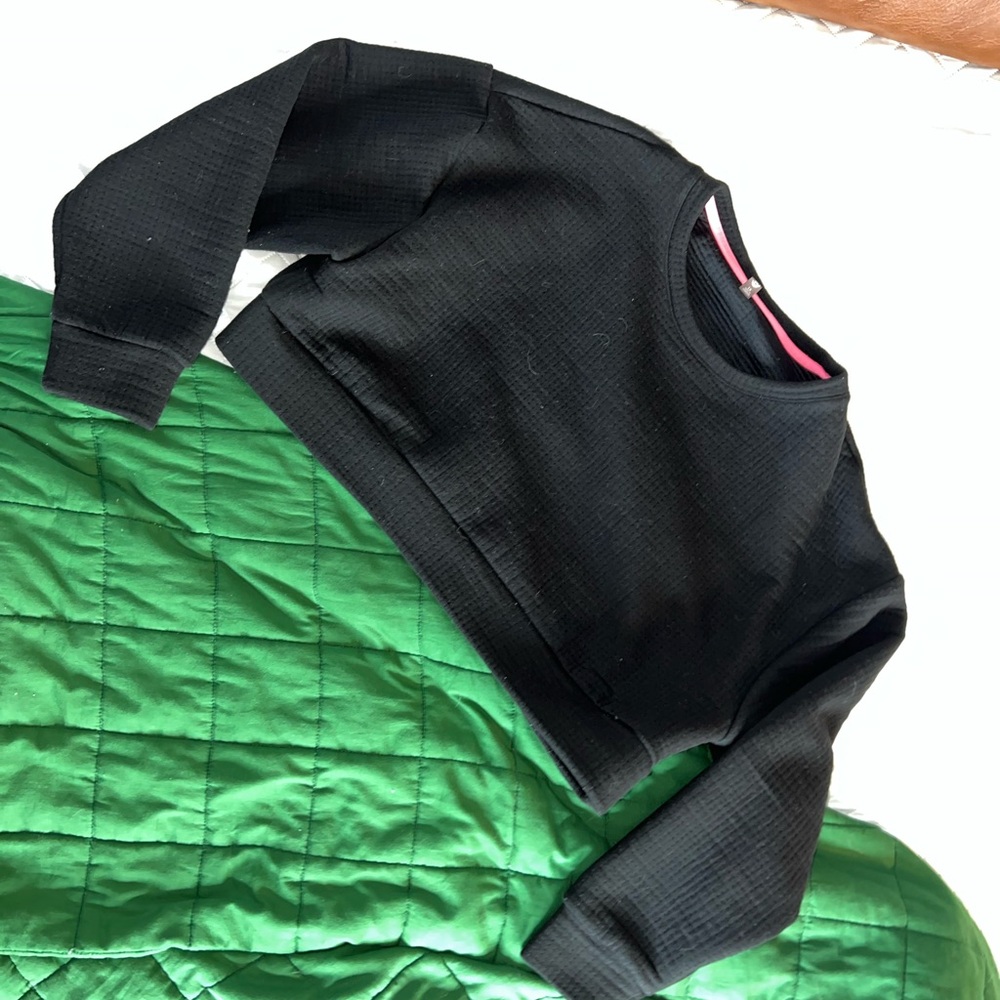 MTA Sport Black Cropped Sweater